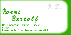 noemi bartolf business card